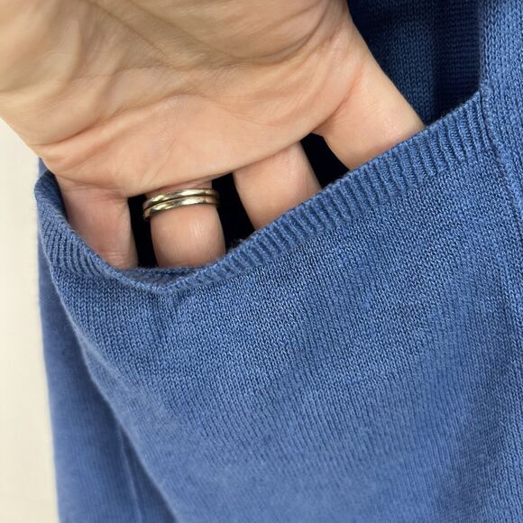 Eileen Fisher Size XS Cardigan Sweater Linen Cotton Blend Open Front Relax Fit - Picture 4 of 11